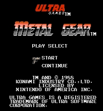 Metal Gear - UNROM to MMC3 Mapper ROM