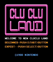 New Clu Clu Land (FDS-hack) Juego