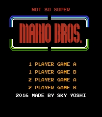 Not So Super Mario Bros. ROM