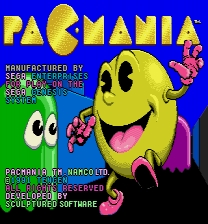 Pac-Mania arcade style tiles/sprites/colors Juego