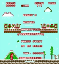 Peach's Winter Adventure ゲーム