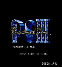 Phantasy Star III Alternate Font ROM