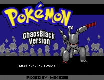 Pokemon Chaos Black Fixed Game