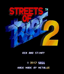 Ren and Stimpy in Streets of Rage 2 Game