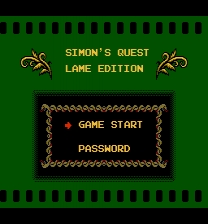 Simon's Quest: Lame Edition ROM