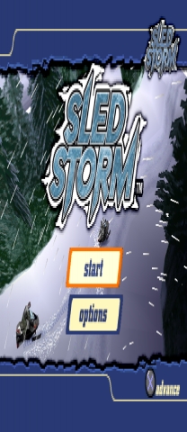 Sled Storm: HUD modification Jeu