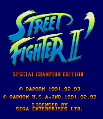Street Fighter II: Special Champion Edition - New Hair (Intro) ゲーム