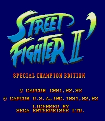 Street Fighter II: Special Champion Edition - New Hair (Intro) ROM
