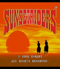 Sunset Riders - Enhanced Colors ゲーム