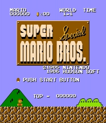 Super Mario Bros. Special for NES Game