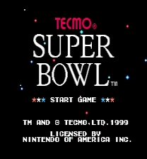 Tecmo Super Bowl: 1999 Game