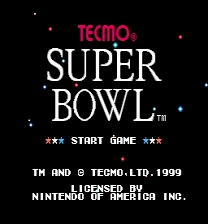 Tecmo Super Bowl: 1999 ROM