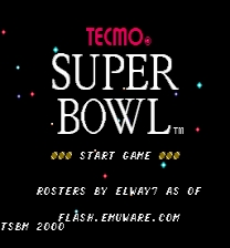 Tecmo Super Bowl: 2003 Game