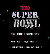 Tecmo Super Bowl 2015 Game