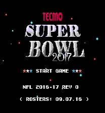 Tecmo Super Bowl 2017 ROM