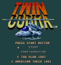 Twin Cobra/Kyuukyoku Tiger Arcade tiles/sprites/colors Jeu