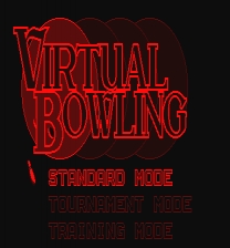 Virtual Bowling Debug Menu Spiel