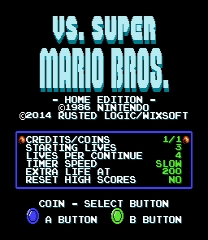 Vs. Super Mario Bros. - Home Edition - ゲーム