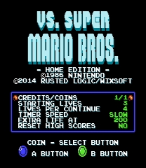 Vs. Super Mario Bros. - Home Edition - ROM