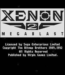 Xenon 2: Megablast Amiga colors Spiel
