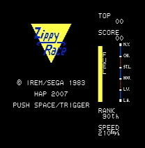 Zippy Race - Sega SG-1000 to MSX conversion Game
