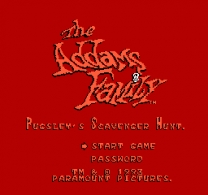 Addams Family, The - Pugsley's Scavenger Hunt  ROM