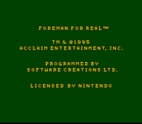 Foreman For Real  ROM
