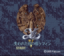 Ys V - Ushinawareta Suna no Miyako Kefin  ROM
